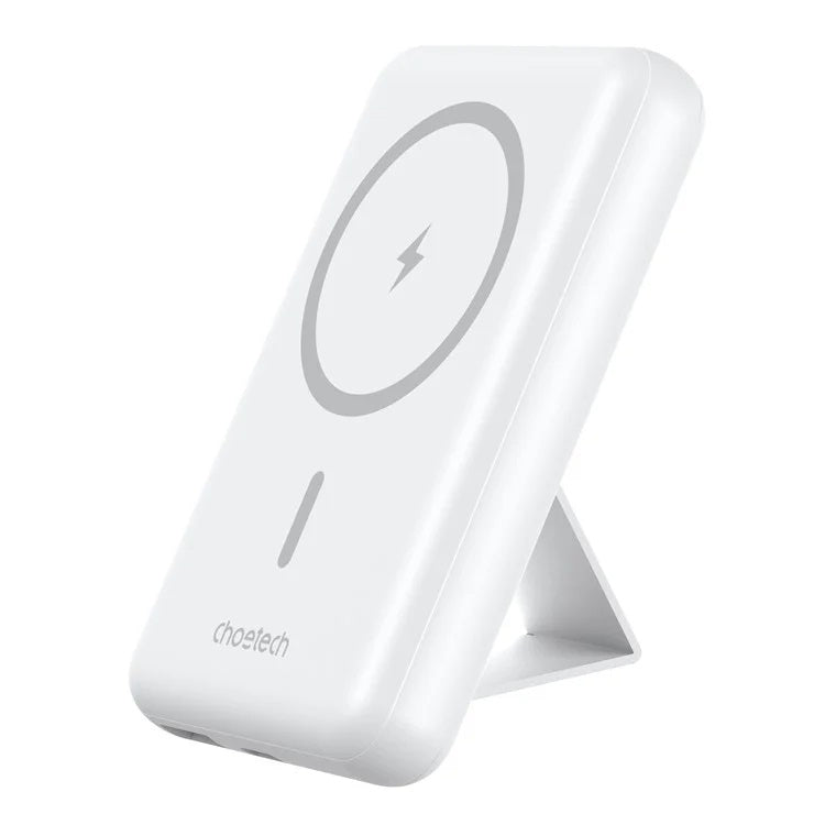 CHOETECH B662-WH USB-A + USB-C + Wireless Magnetic Power bank 5000mAh (White)