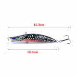 5X Popper Poppers 12.3cm Fishing Lure Lures Surface Tackle Fresh Saltwater
