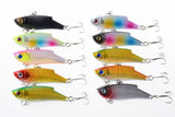 10x 5.5cm Vib Bait Fishing Lure Lures Hook Tackle Saltwater