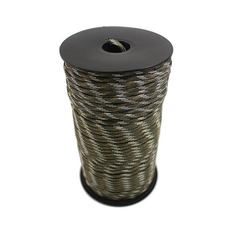 9 Strand Core Rope-100M 550 Paracord Parachute Cord Lanyard Mil Spec Type Iii - Army Green