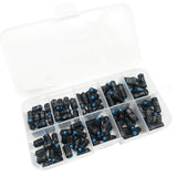 100pcs Graduated Soft Core Fishing Lead Sinkers Quick Drop Weights Tackle Set