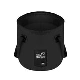 20L Portable Folding Bucket Water Container Camping Hiking Fishing Water Storage - Blue