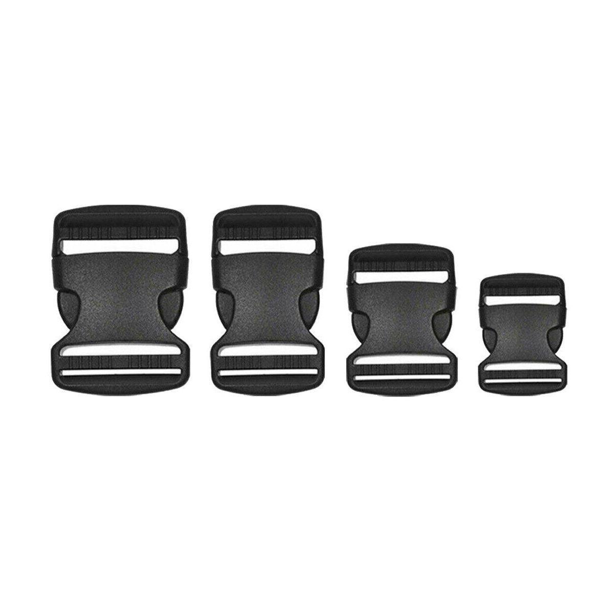 10pcs Black Plastic Buckle Clips 25mm