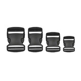 10pcs Black Plastic Buckle Clips 25mm