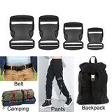 10pcs Black Plastic Buckle Clips 38mm