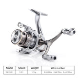 Double Handle Fishing Reel High-Speed Spinning Reel for Freshwater Saltwater - SW2500S