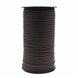 100m Paracord Outdoor Camping Binding Braided Rope Survival Gear Hiking Rope - Brown