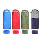 Single Sleeping Bag Outdoor Camping Hiking Thermal Warm Tent Travel Gear - Red