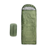 Single Sleeping Bag Outdoor Camping Hiking Thermal Warm Tent Travel Gear - Red