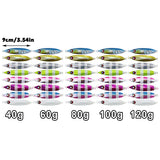 Fishing Lure Bait Set 8pcs Conical Boat Tackle Artificial Hard Bait Accessories - 120g