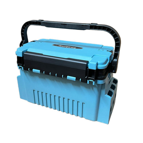 Multifunctional Fishing Tackle Box Portable Gear Storage Case Organizer Tool Box - Blue