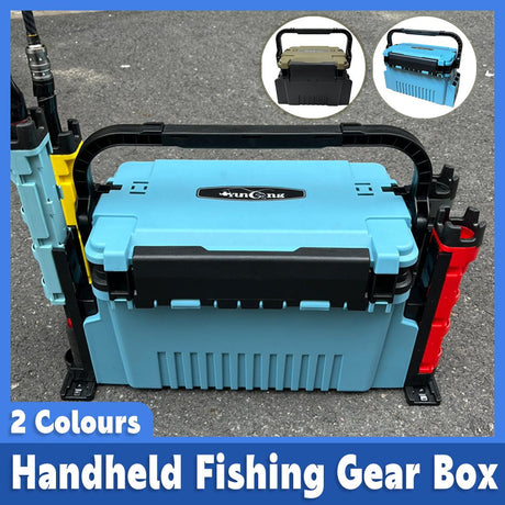 Multifunctional Fishing Tackle Box Portable Gear Storage Case Organizer Tool Box - Green