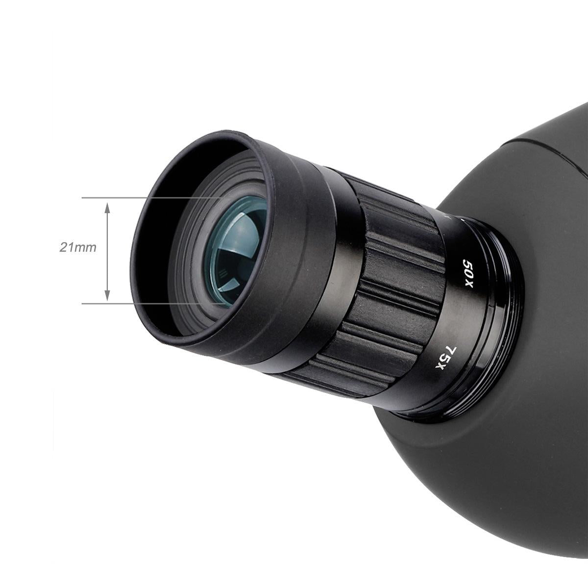 Waterproof Bird Scope - 25-75x70 Normal 21mm Eyepiece
