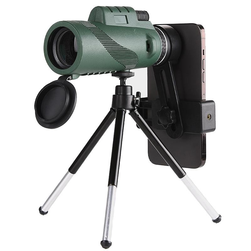 High-Definition Monocular Binoculars Telescope - 40X60 Fmc Multi-Layer Coated - With Holder And Tripod