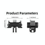 Quick Release Mount Adapter For Dji Osmo Pocket 3 Camera 1 / 4 Inch Hole - With Tripod