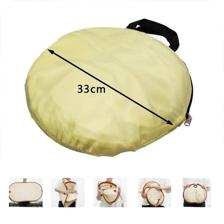 Beige Outdoor Clothes Drying Cover - Dustproof Rainproof Sun Protection - Lengthen Beige