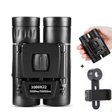Foldable Hunting Binoculars for Outdoor Adventures - 3000 X 22 Standard