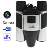 5-In-1 Binocular Camera With Video Digital Pc Cam And Tf Card Reader - 10X25Mm 101M / 1000M Field Of View - Compact Size