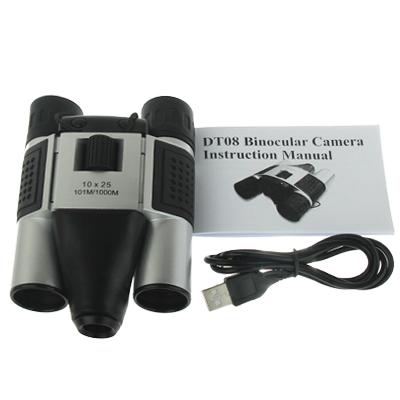 5-In-1 Binocular Camera With Video Digital Pc Cam And Tf Card Reader - 10X25Mm 101M / 1000M Field Of View - Compact Size