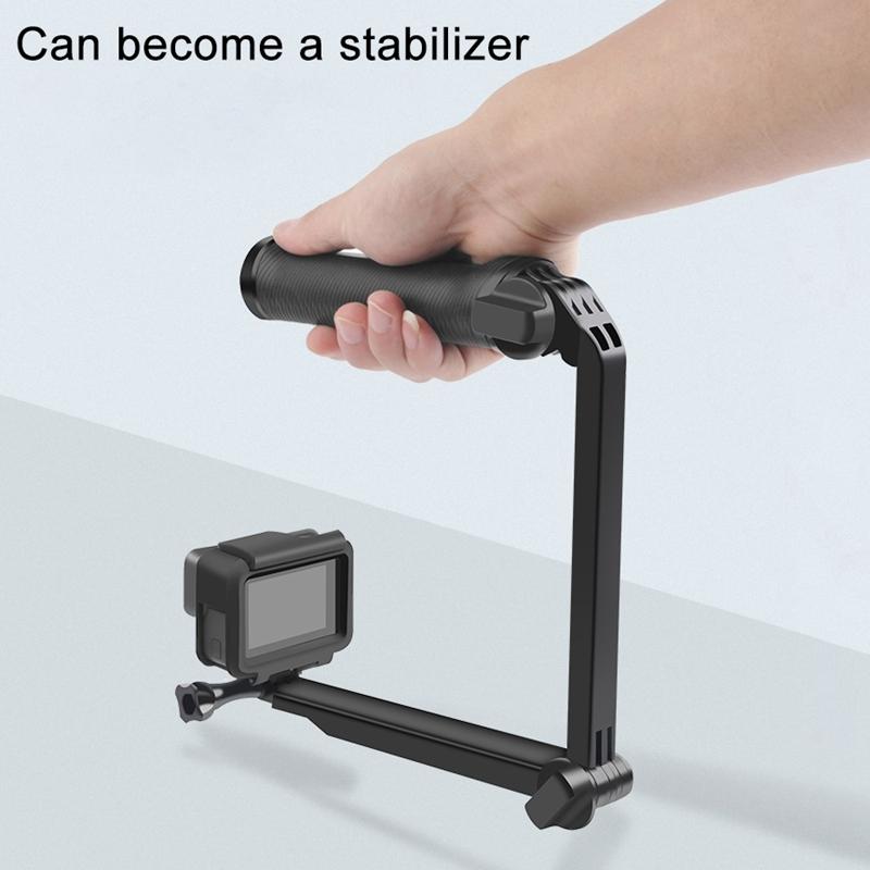 3-in-1 Monopod Tripod Selfie Stick for Gopro Hero12 - Portable and Versatile