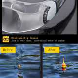 Adjustable Focus Telescope For Fishing - Myopia & Gray Clip