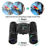 Foldable Hunting Binoculars for Outdoor Adventures - 3000 X 22 With Phone Clip