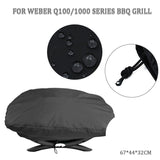 Waterproof Cover For Weber 7100 / Q100 / Q1000 - 67.1X44X32Cm - Ideal For Outdoor Camping And Garden Use