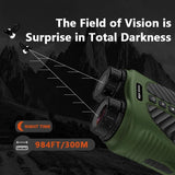 3 Ips Screen Digital Night Vision Binoculars with 3 Display - Black