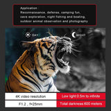 3 Tft Screen Binoculars with 4k Infrared Night Vision - Gd903 - Black