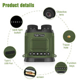 3 Digital Night Vision Binoculars with 3 Ips Screen - Black