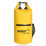 Waterproof Dual Shoulder Bag 20L Pvc Dry Sack For Outdoor Adventures - Black