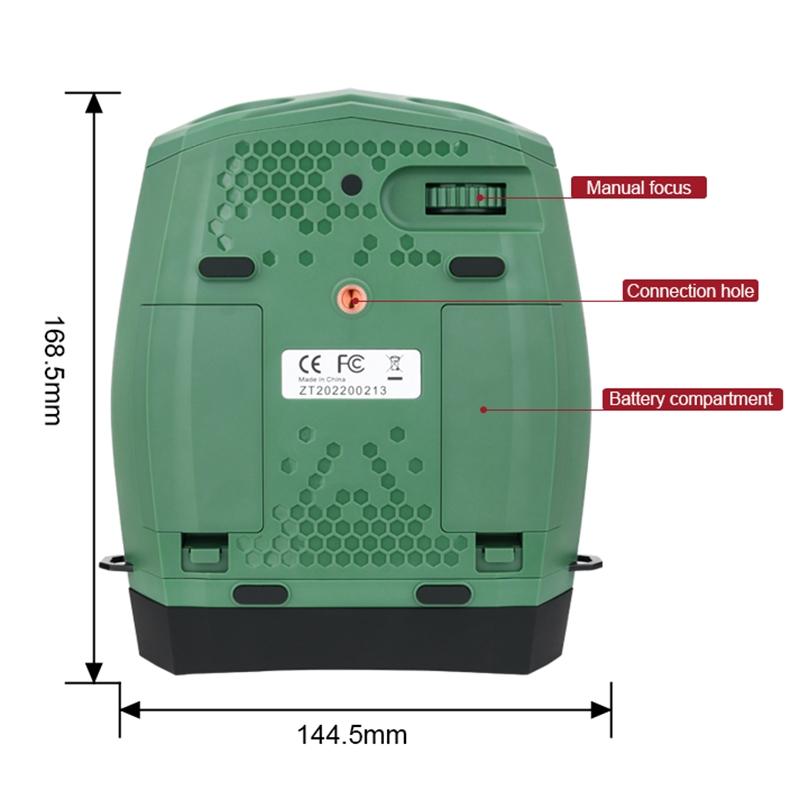 3 Tft Screen Binoculars with 4k Infrared Night Vision - Gd903 - Green