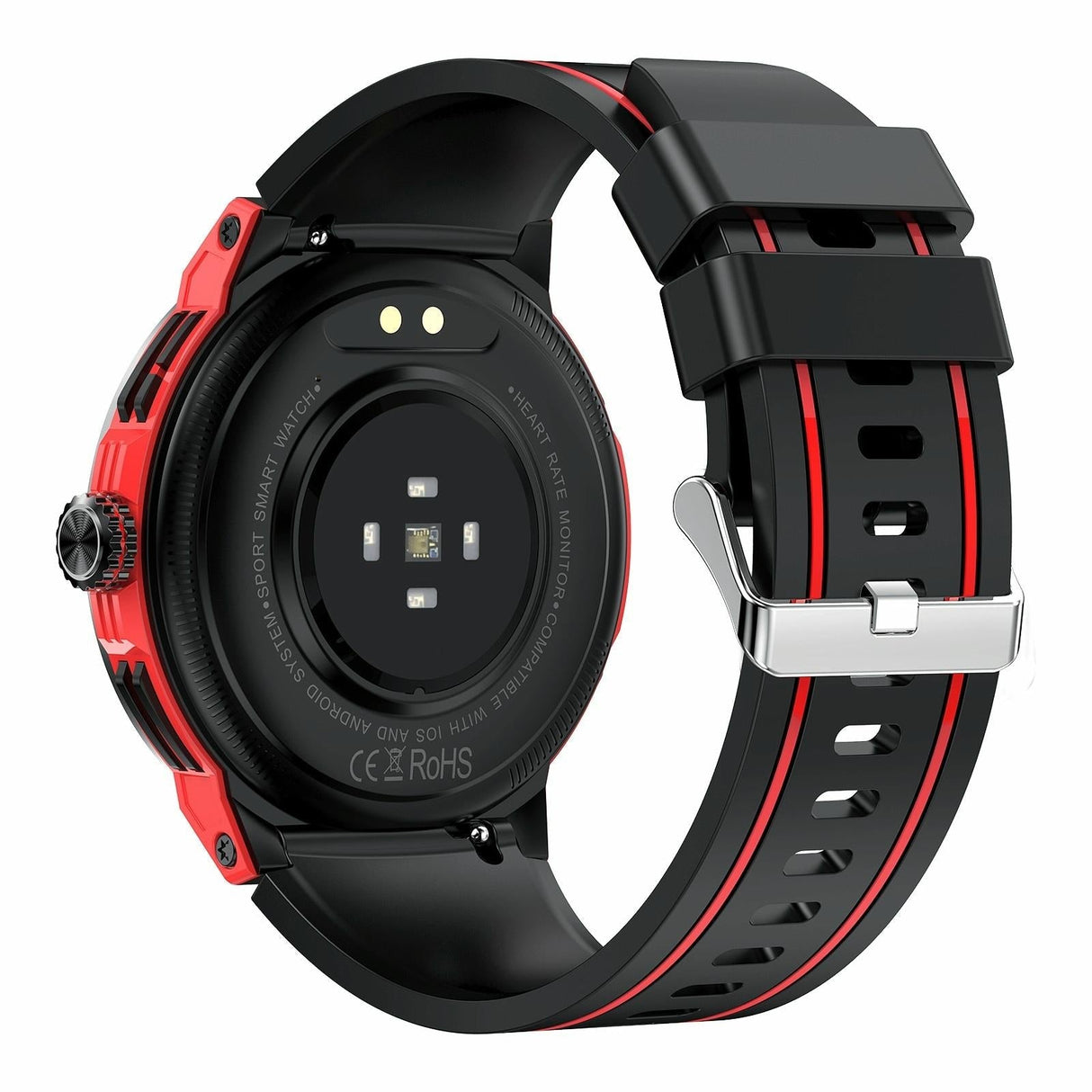 1.43 Inch Bt5.3 Ip68 Sport Smart Watch Support Bluetooth Call / Message Notification / Heart Rate / Blood Pressure Health Monitor - Red
