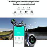 1.43 Inch Bt5.3 Ip68 Sport Smart Watch Support Bluetooth Call / Message Notification / Heart Rate / Blood Pressure Health Monitor - Red
