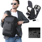 Waterproof Antitheft Men Backpack For 15.6 Laptop - Travel Ready - Grey