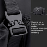 Large Capacity Men Shoulder Outdoor Bag Multi Functional - Black