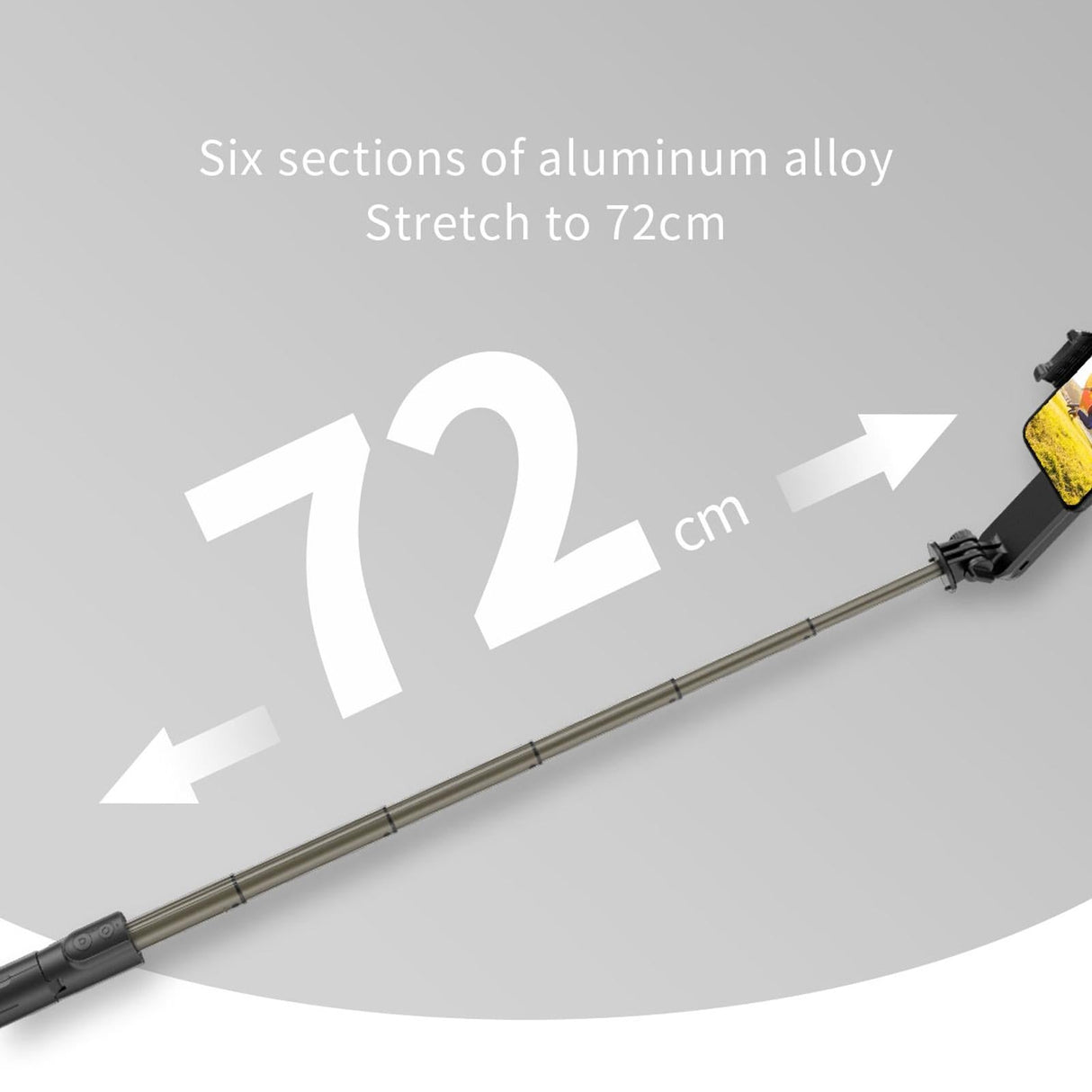 Mini Folding Gimbal Stabilizer with Tripod - White