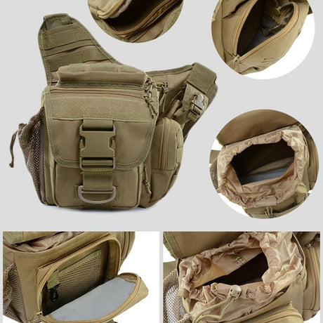 Waterproof One Shoulder Camera Bag - Army Green