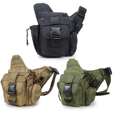 Waterproof One Shoulder Camera Bag - Army Green