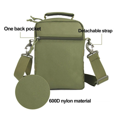 Waterproof Mountaineering Shoulder Bag Durable Outdoor Gear For Hiking And Camping - Black