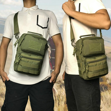 Waterproof Mountaineering Shoulder Bag Durable Outdoor Gear For Hiking And Camping - Black