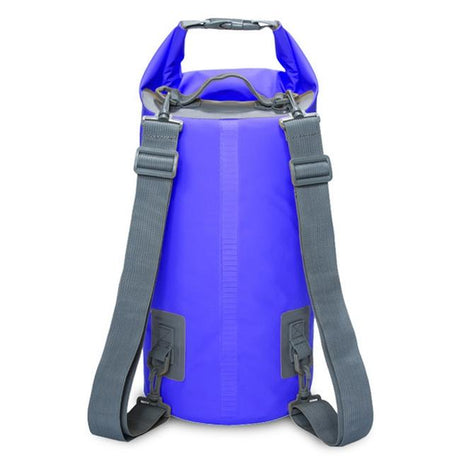 Waterproof Dual Shoulder Dry Bag 50L Capacity - Dark Blue