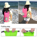 Waterproof Dual Shoulder Dry Bag 50L Capacity - Orange