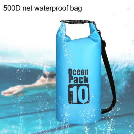 Waterproof Double Shoulder Bag Dry Sack 20L Capacity - Orange