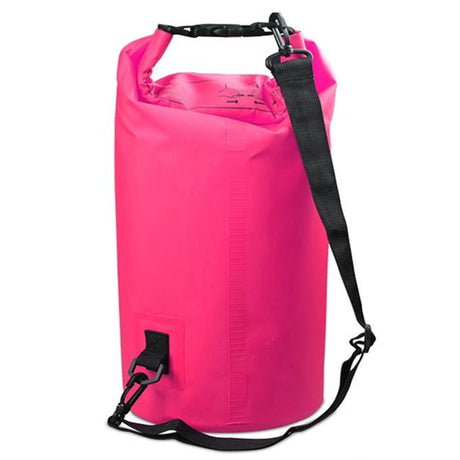 Waterproof Single Shoulder Bag Dry Sack 15L Capacity - Pink