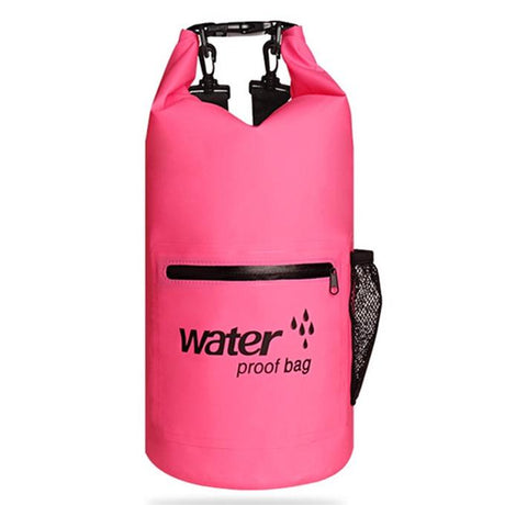 Waterproof Dual Shoulder Strap Dry Bag 10L Capacity - Pink