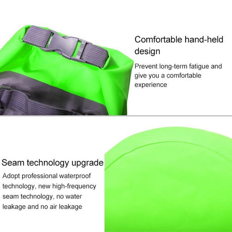 Waterproof Dual Shoulder Dry Bag 50L Capacity - Green
