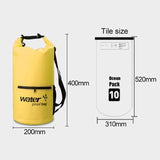 Waterproof Dual Shoulder Strap Dry Bag 10L Capacity - Green