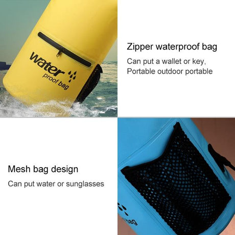 Waterproof Dual Shoulder Strap Dry Bag 10L Capacity - Green