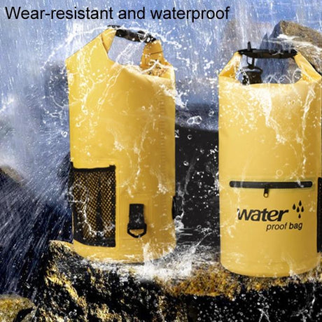 Waterproof Dual Shoulder Strap Dry Bag 10L Capacity - Green